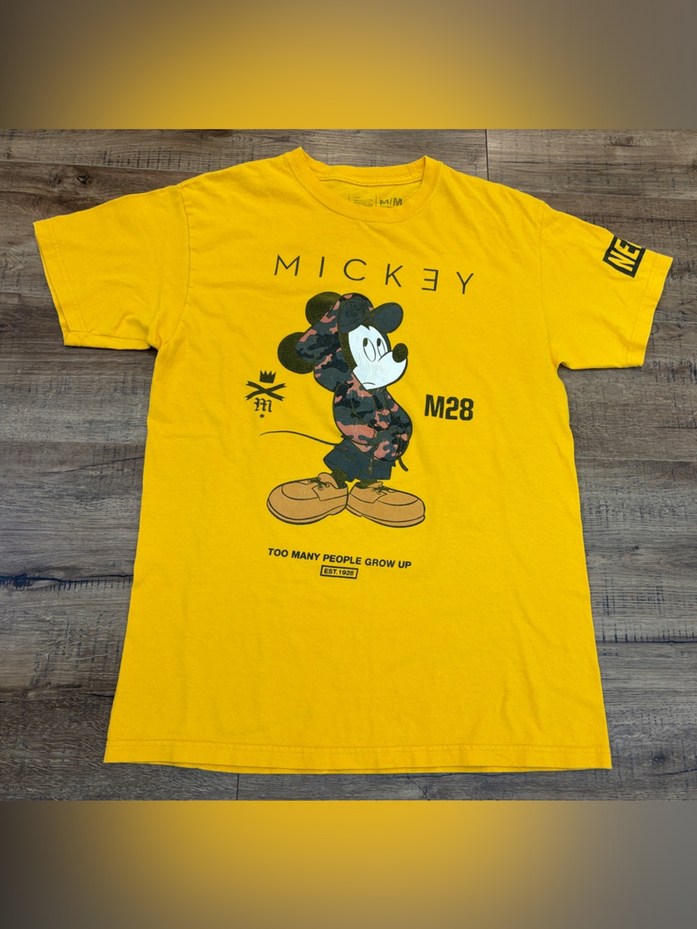 Disney Mickey Mouse x Neff Collab T-Shirt Yellow